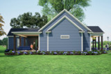 Country House Plan - Woodall 9 10885 - Left Exterior