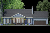 Country House Plan - Woodall 9 10885 - Front Exterior