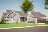 Country House Plan - Manning 64655 - Rear Exterior