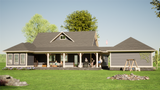 Country House Plan - Lancaster 35405 - Rear Exterior