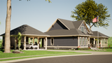 Country House Plan - Lancaster 35405 - Left Exterior