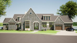 European House Plan - Benfield Manor 96752 - Front Exterior
