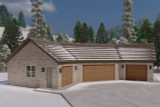Traditional House Plan - Young Garage 41900 - Front Exterior
