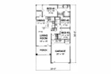 Craftsman House Plan - Boyes 48451 - 1st Floor Plan