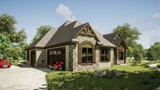 Craftsman House Plan - Fairbanks 2 84501 - Left Exterior