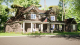 Craftsman House Plan - Corbett Manor 35110 - Front Exterior