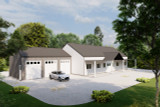 Traditional House Plan - Lindsay 16695 - Front Exterior