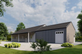 Traditional House Plan - Lindsay 16695 - Rear Exterior