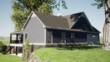 Country House Plan - Bragg 58457 - Left Exterior
