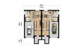 Contemporary House Plan - 85400 - Basement Floor Plan