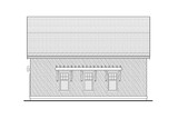 Shingle-Style House Plan - Woodway 35245 - Rear Exterior