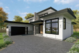 Contemporary House Plan - Edgemont 88247 - Right Exterior