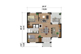 Contemporary House Plan - 84134 - 1st Floor Plan