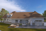 European House Plan - Mellor 70247 - Rear Exterior