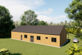 Secondary Image - Country House Plan - Vance 54337 - Rear Exterior