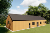 Country House Plan - Vance 54337 - Rear Exterior