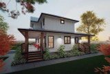 Farmhouse House Plan - Tranquil Acres 22725 - Right Exterior