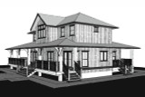 Farmhouse House Plan - Tranquil Acres 22725 - Right Exterior