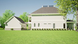 Colonial House Plan - Pennington 24942 - Left Exterior