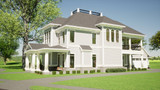 Colonial House Plan - Pennington 24942 - Right Exterior