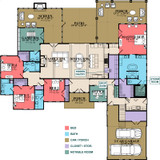 Craftsman House Plan - Bear Creek 24471 - 1st Floor Plan