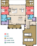 Craftsman House Plan - Ferguson 2 73137 - 1st Floor Plan