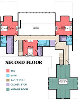 Secondary Image - Craftsman House Plan - Ferguson 2 73137 - 2nd Floor Plan