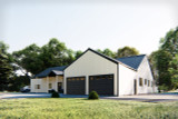 Farmhouse House Plan - Remington 95587 - Front Exterior