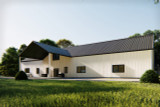 Farmhouse House Plan - Remington 95587 - Rear Exterior