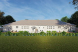 Traditional House Plan - Ubeda Twin Home 54850 - Rear Exterior