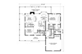 Southern House Plan - Timber Ridge 74182 - 1st Floor Plan