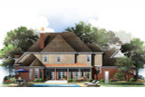 French Country House Plan - Medeira 26849 - Rear Exterior