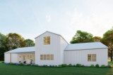 Farmhouse House Plan - Dakota 64318 - Rear Exterior