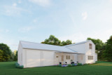 Farmhouse House Plan - Dakota 64318 - Rear Exterior