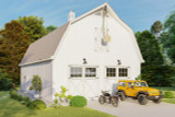 Farmhouse House Plan - Cedar Mill Barn 36064 - Front Exterior
