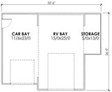 Ranch House Plan - Tumbleweed 35445 - 1st Floor Plan
