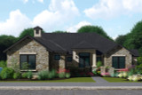 Modern House Plan - Colin Court 2 17551 - Front Exterior