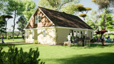 Traditional House Plan - Westley 60561 - Right Exterior