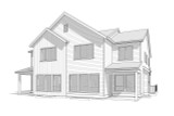 Farmhouse House Plan - Hemingway 32462 - Rear Exterior