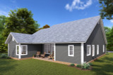 Traditional House Plan - Gladespring 46070 - Rear Exterior