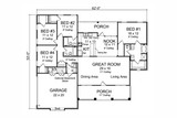 Country House Plan - Ferncreek 69625 - 1st Floor Plan