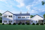 Farmhouse House Plan - Quinn 66436 - Rear Exterior