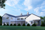 Farmhouse House Plan - Quinn 66436 - Rear Exterior