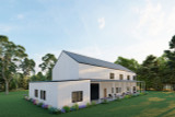 Farmhouse House Plan - Bennett 70017 - Rear Exterior