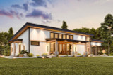 Modern House Plan - Cedarwood Cottage B 56322 - Front Exterior