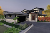 Modern House Plan - Pacific Horizon 11055 - Front Exterior