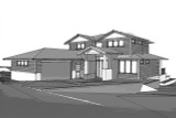 Modern House Plan - Pacific Horizon 11055 - Front Exterior