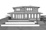 Modern House Plan - Pacific Horizon 11055 - Rear Exterior