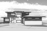 Modern House Plan - Bluebonnet 28804 - Front Exterior