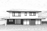 Modern House Plan - Bluebonnet 28804 - Rear Exterior